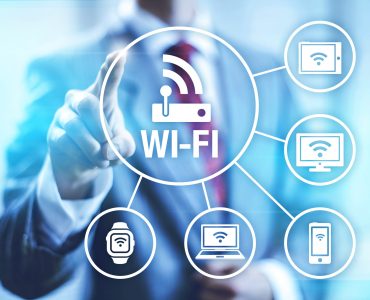 Wi-fi concept illustration Wireless connection wi-fi technology illustration